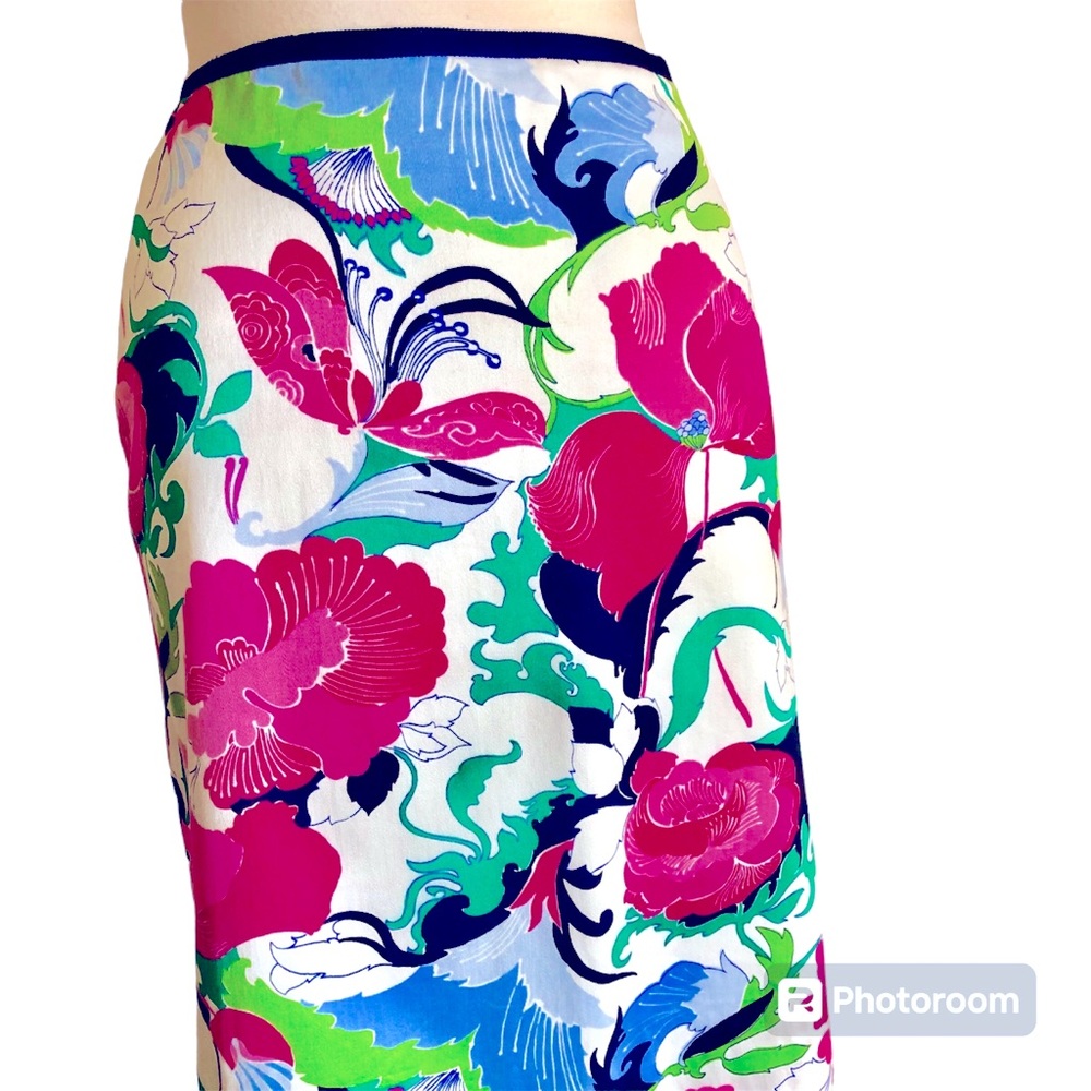 Talbots Bold Print Pencil Skirt